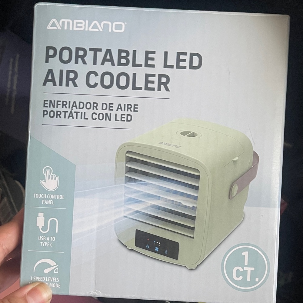 Ambiance Portable LED Air Cooler - Green